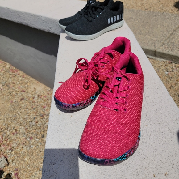 NWOT No Bull RED (not pink) size 8.5 Trainers - Picture 2 of 5